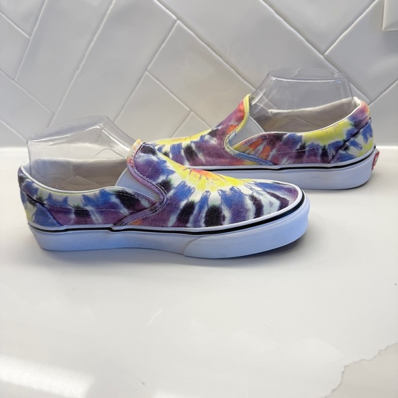 VANS Women’s Classic Slip On Washed Tie Dye Canvas Shoes Sneakers Size 7.5 - Picture 6 of 11